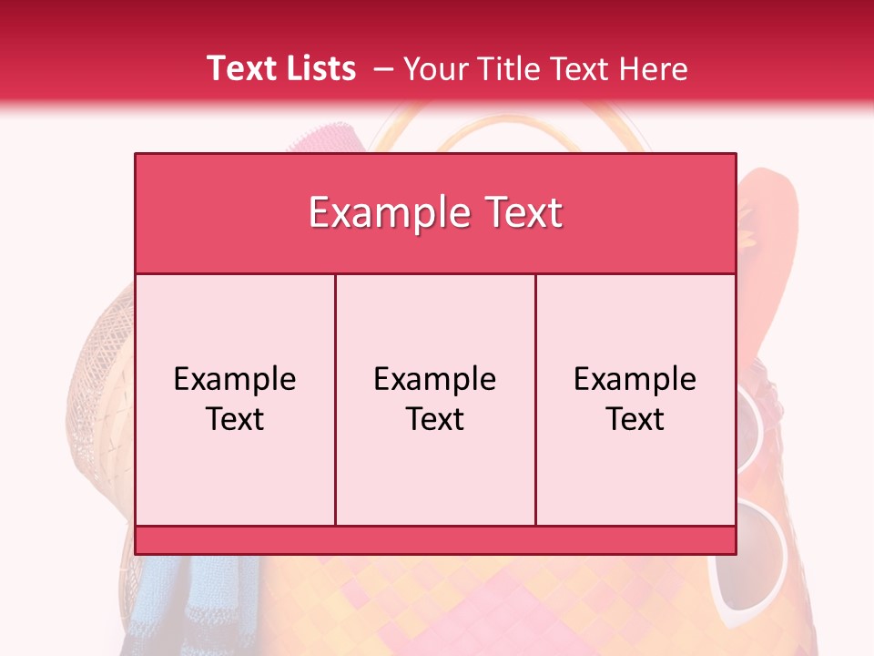 Hat Pool Tourism PowerPoint Template