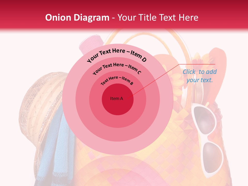 Hat Pool Tourism PowerPoint Template