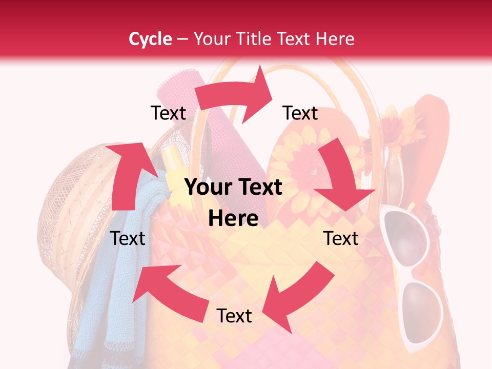 Hat Pool Tourism PowerPoint Template