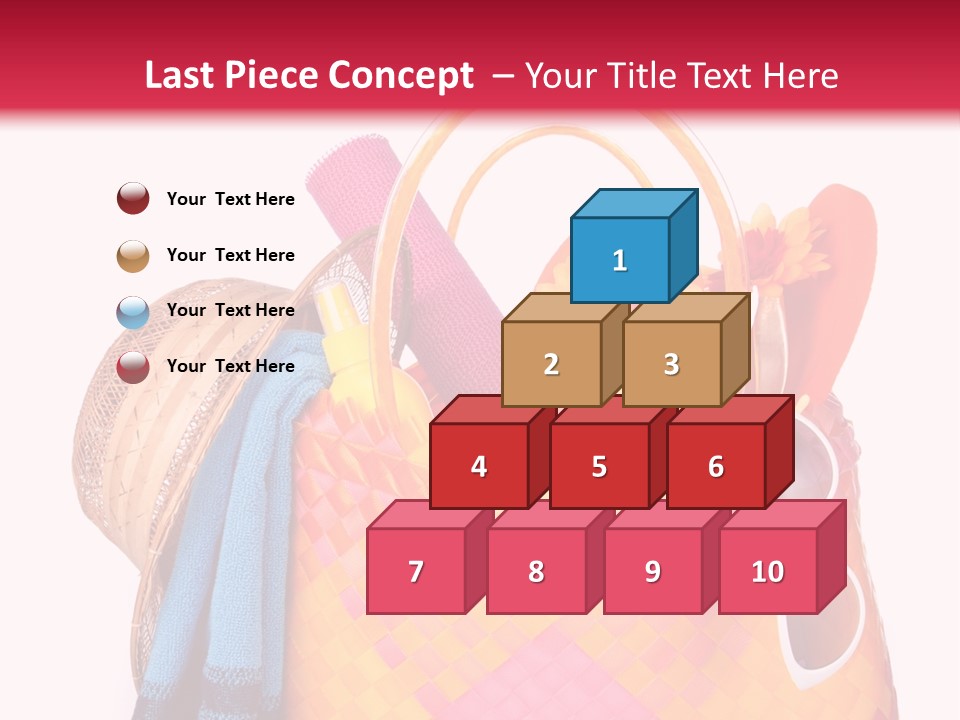 Hat Pool Tourism PowerPoint Template