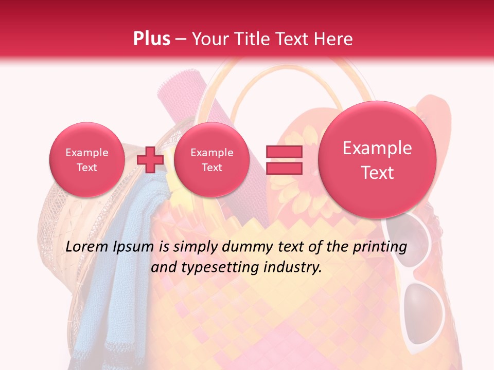 Hat Pool Tourism PowerPoint Template