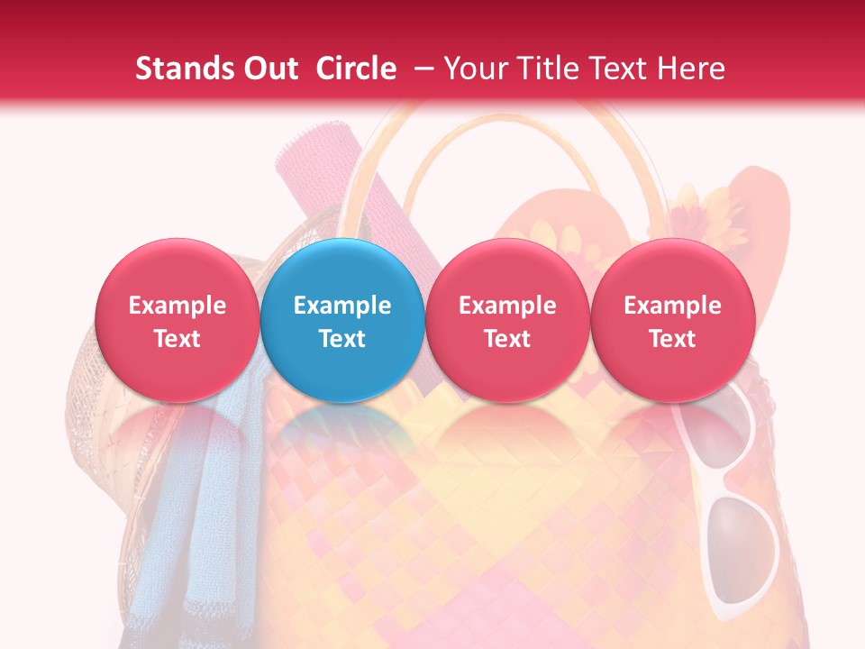 Hat Pool Tourism PowerPoint Template