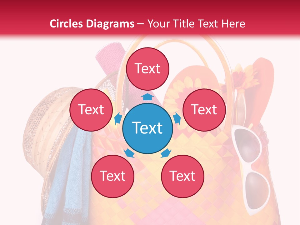 Hat Pool Tourism PowerPoint Template