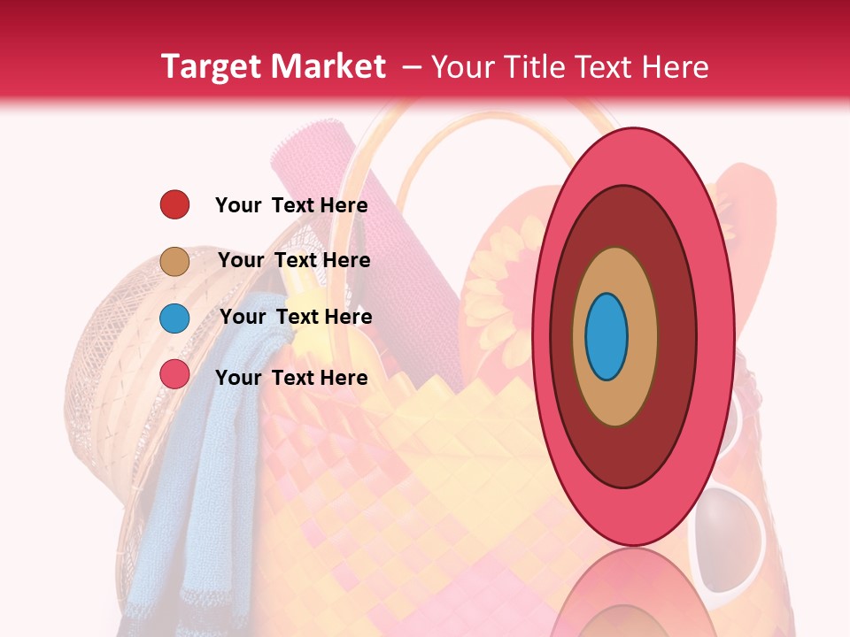 Hat Pool Tourism PowerPoint Template