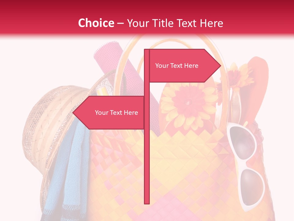 Hat Pool Tourism PowerPoint Template