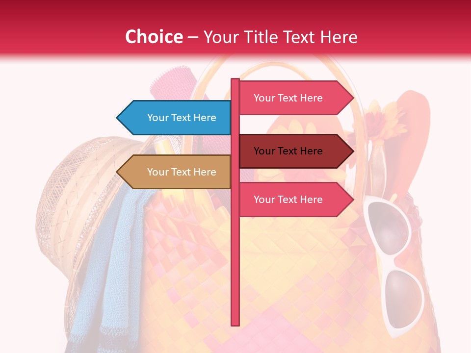 Hat Pool Tourism PowerPoint Template