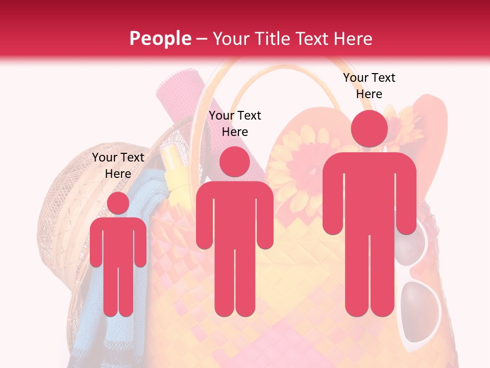 Hat Pool Tourism PowerPoint Template