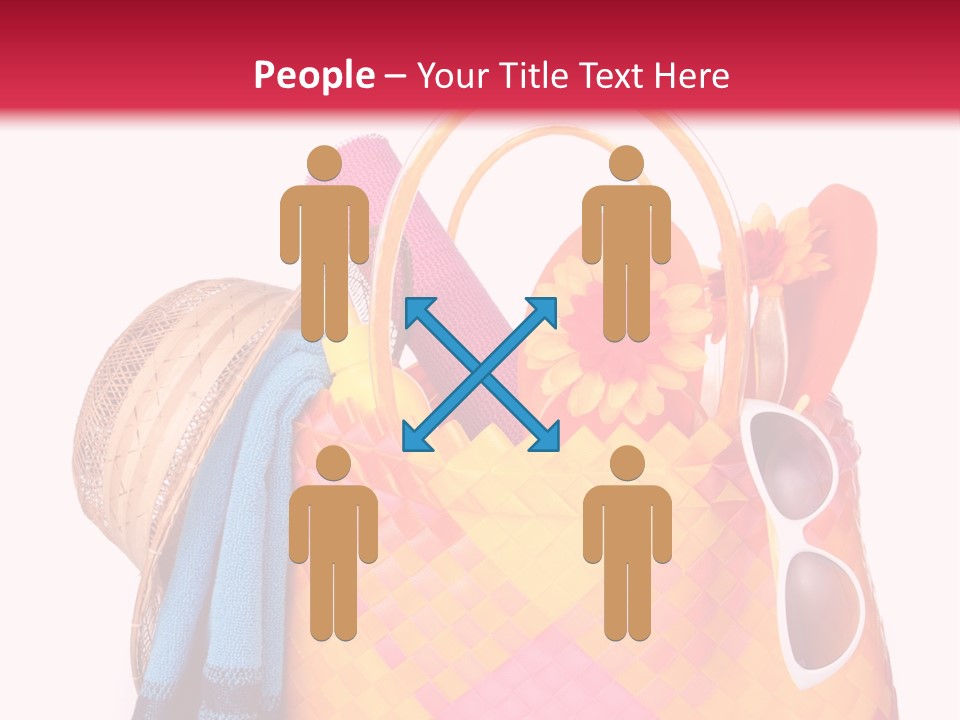 Hat Pool Tourism PowerPoint Template