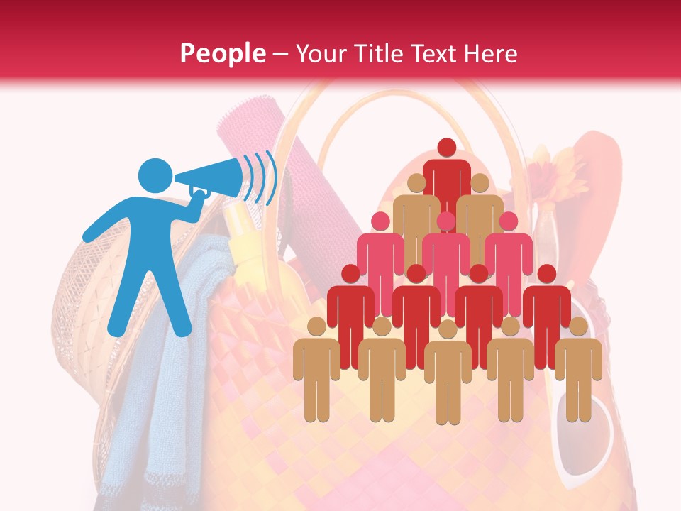 Hat Pool Tourism PowerPoint Template