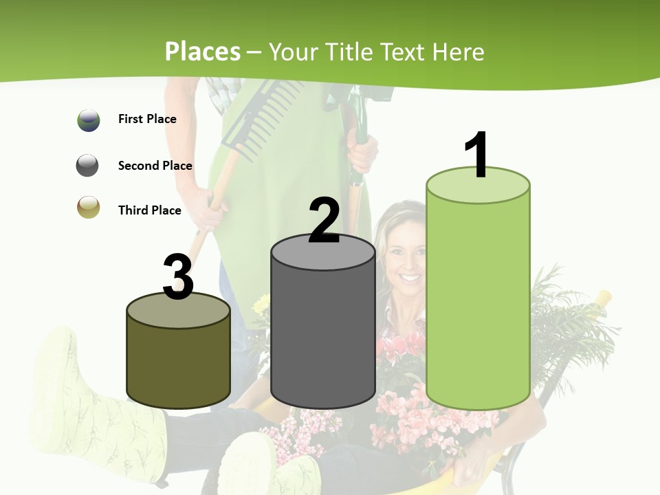 Wheelbarrow People Natural PowerPoint Template