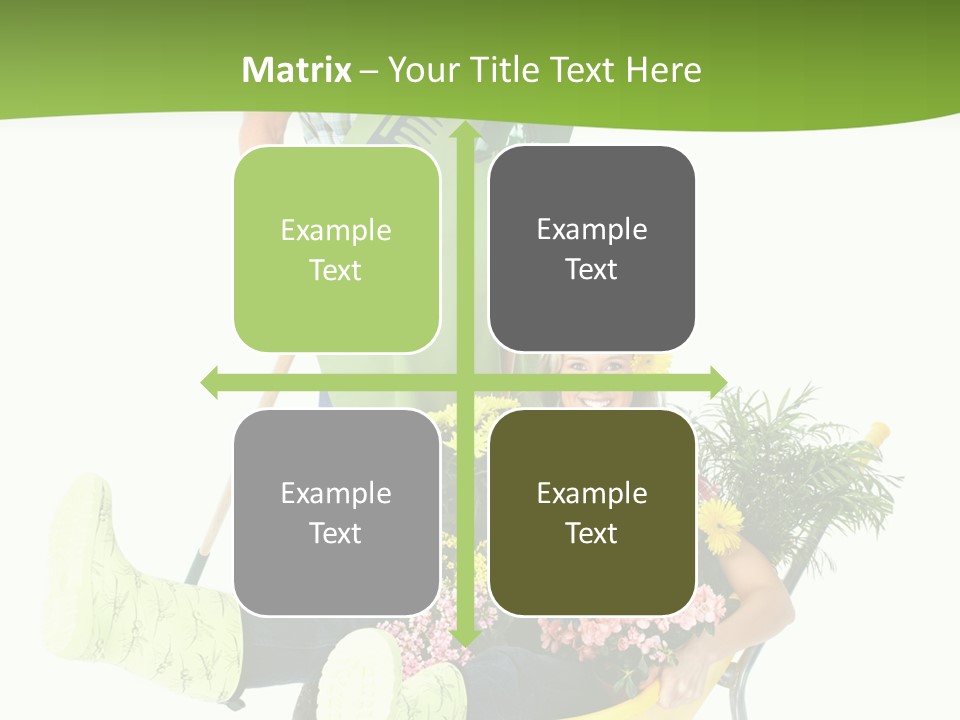 Wheelbarrow People Natural PowerPoint Template