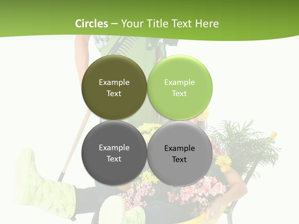 Wheelbarrow People Natural PowerPoint Template