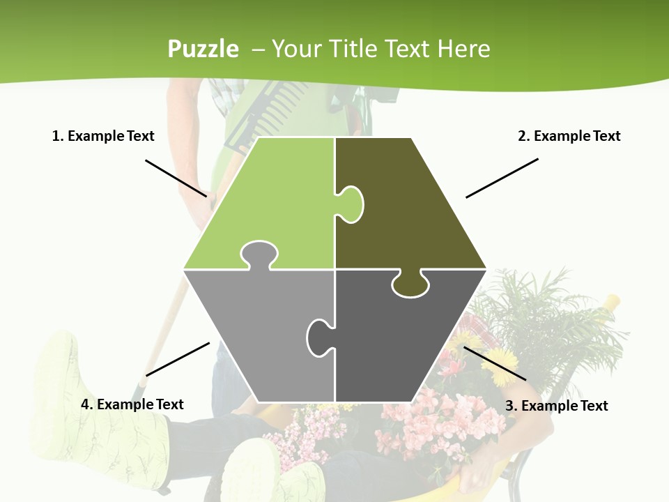 Wheelbarrow People Natural PowerPoint Template