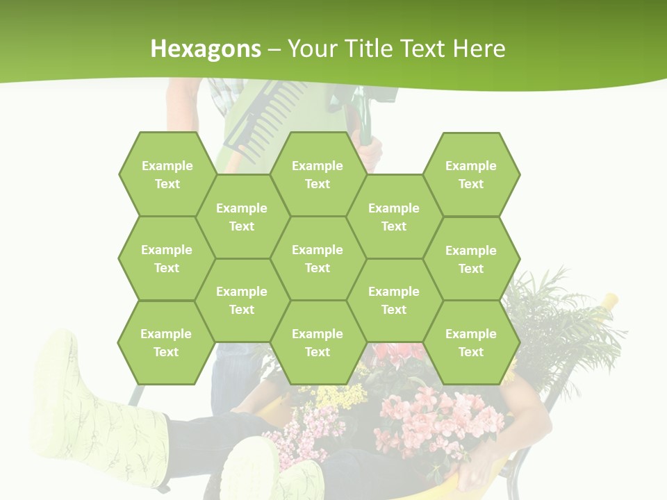 Wheelbarrow People Natural PowerPoint Template