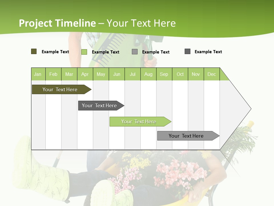 Wheelbarrow People Natural PowerPoint Template