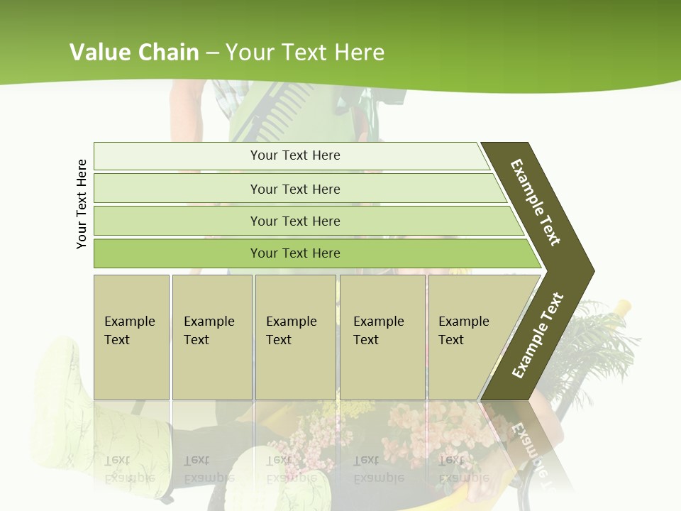 Wheelbarrow People Natural PowerPoint Template