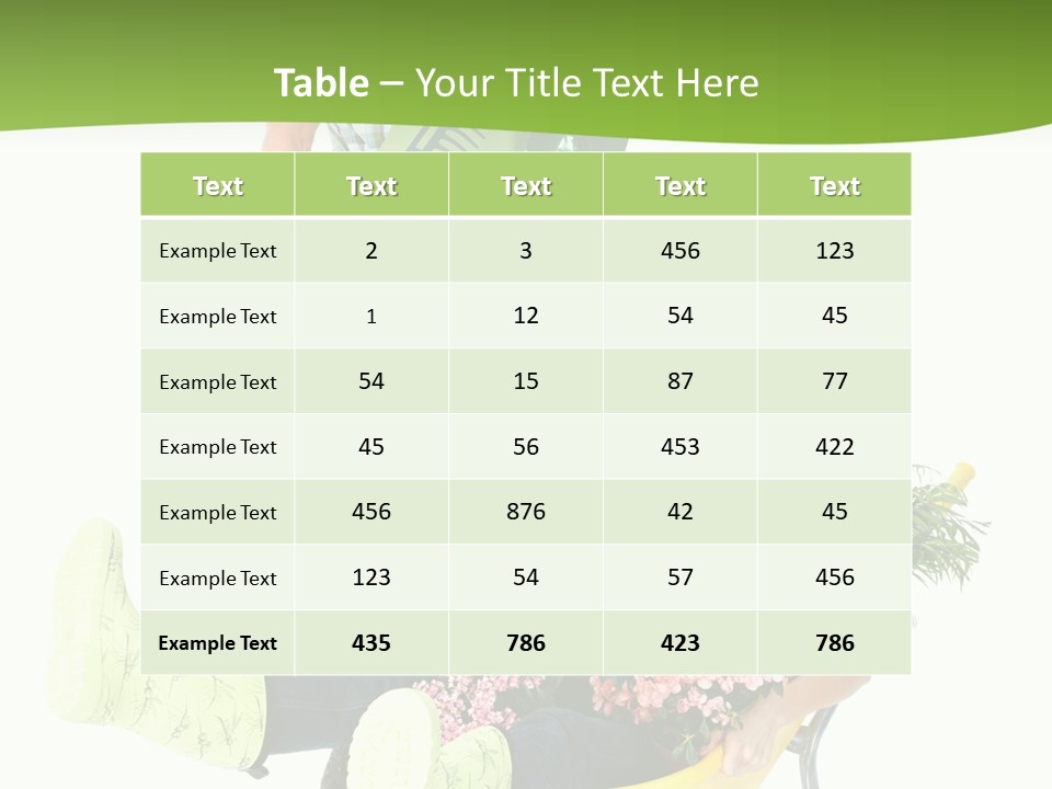 Wheelbarrow People Natural PowerPoint Template