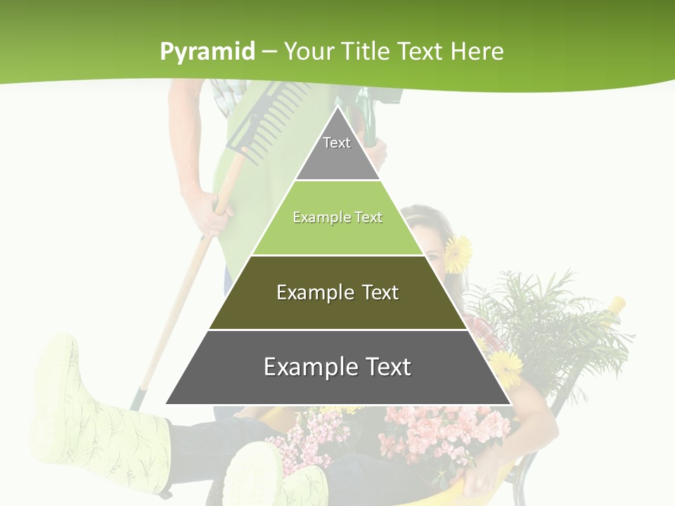 Wheelbarrow People Natural PowerPoint Template