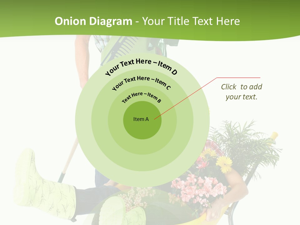 Wheelbarrow People Natural PowerPoint Template