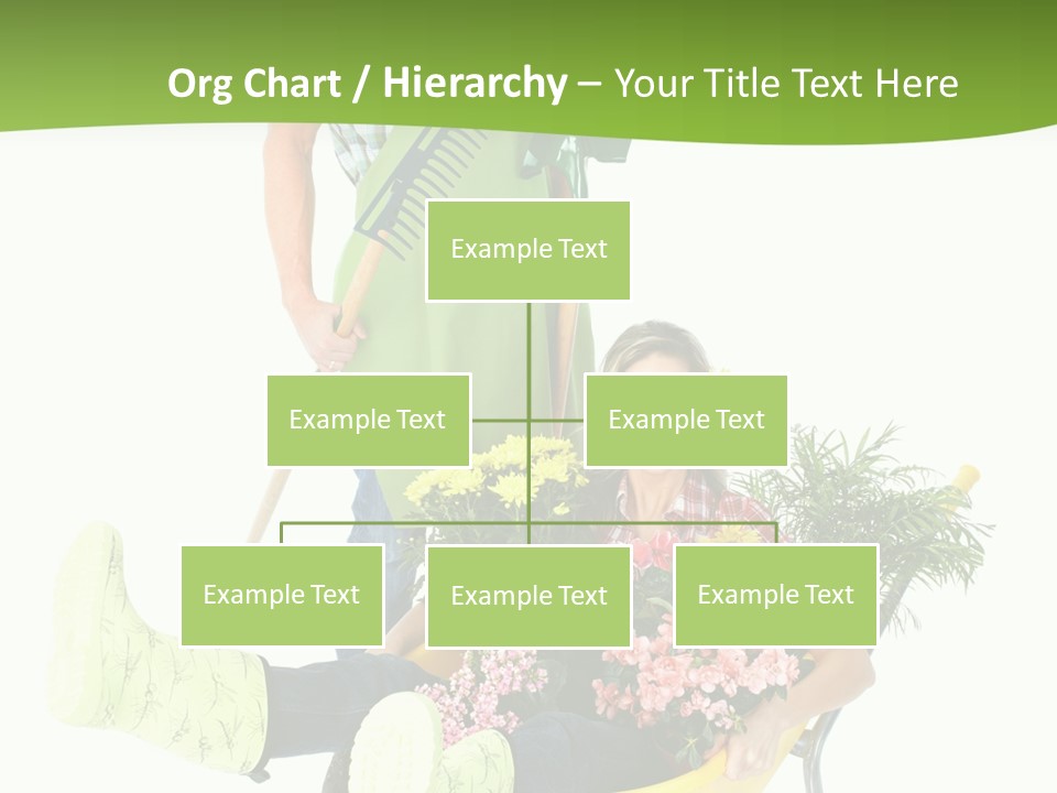 Wheelbarrow People Natural PowerPoint Template