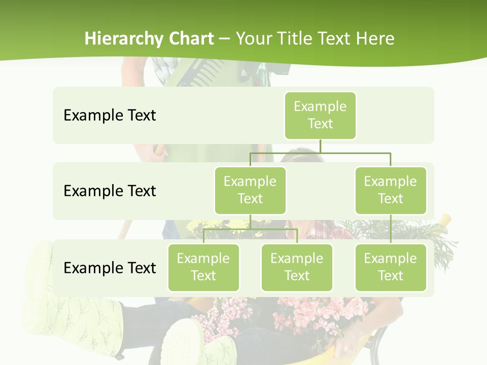 Wheelbarrow People Natural PowerPoint Template