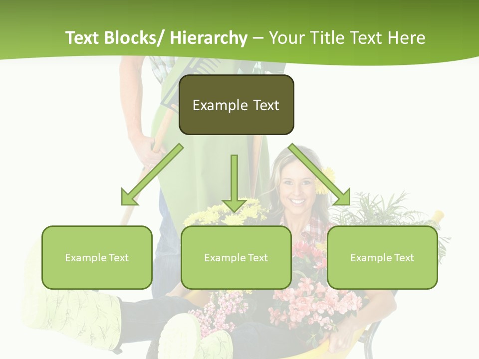 Wheelbarrow People Natural PowerPoint Template