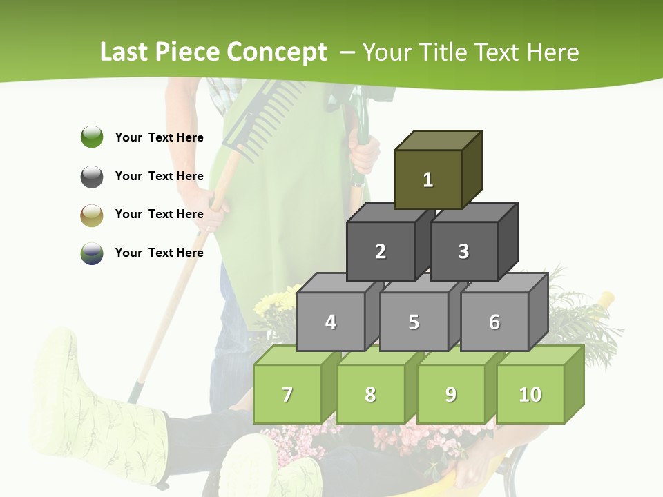 Wheelbarrow People Natural PowerPoint Template