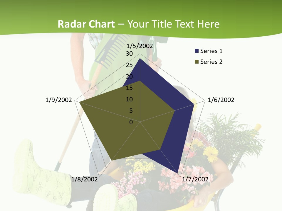 Wheelbarrow People Natural PowerPoint Template