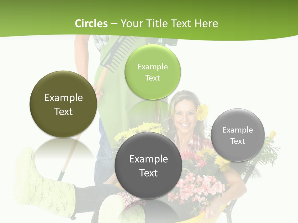 Wheelbarrow People Natural PowerPoint Template