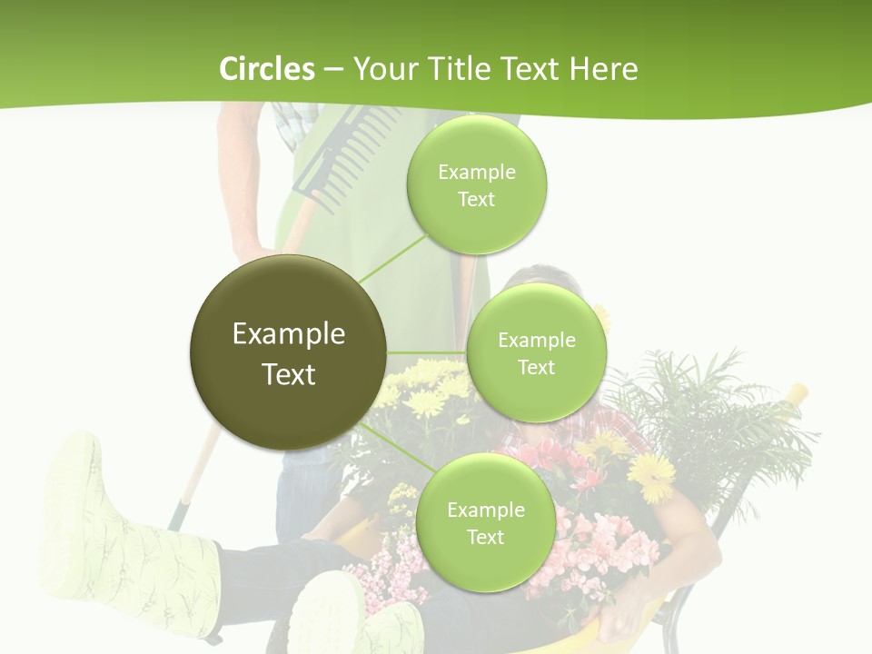 Wheelbarrow People Natural PowerPoint Template