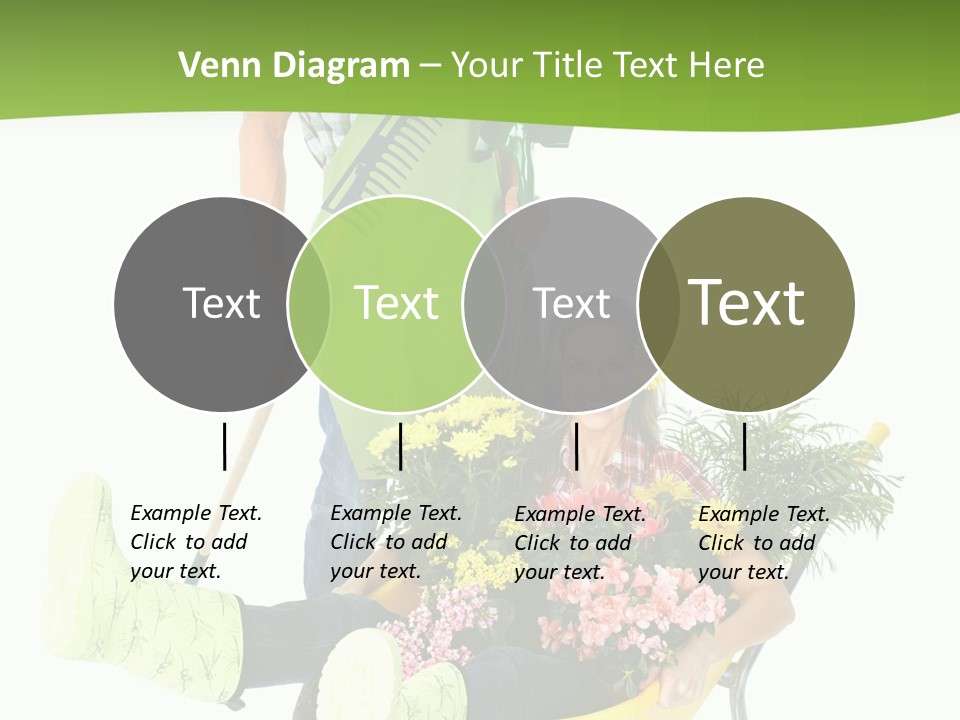 Wheelbarrow People Natural PowerPoint Template