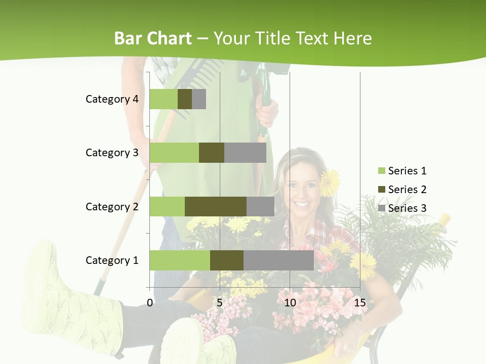 Wheelbarrow People Natural PowerPoint Template