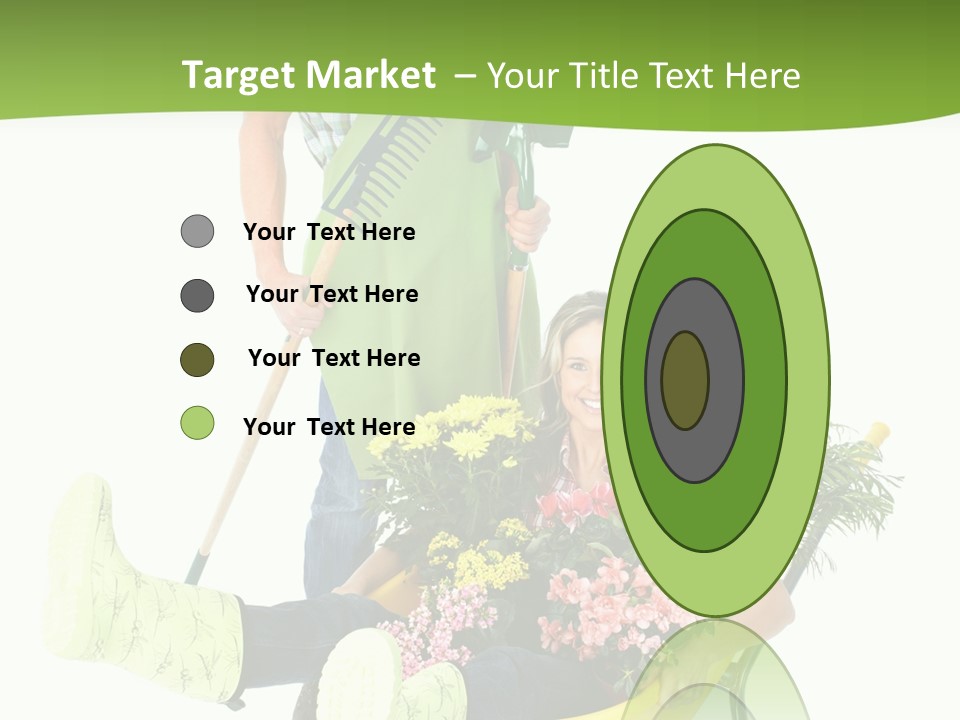 Wheelbarrow People Natural PowerPoint Template