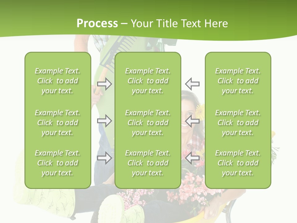 Wheelbarrow People Natural PowerPoint Template