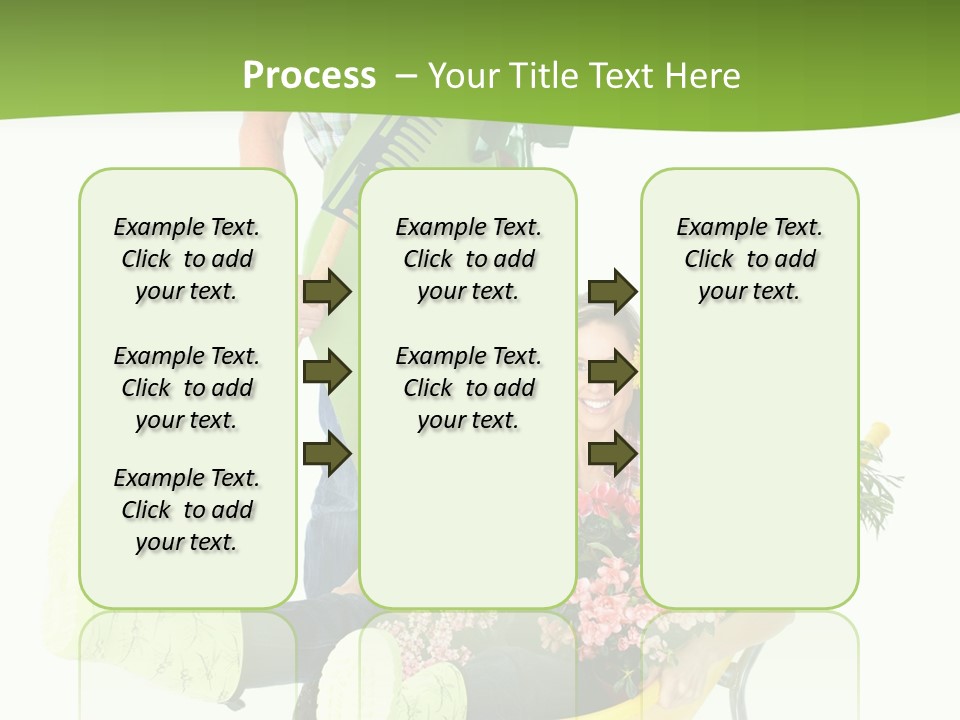 Wheelbarrow People Natural PowerPoint Template