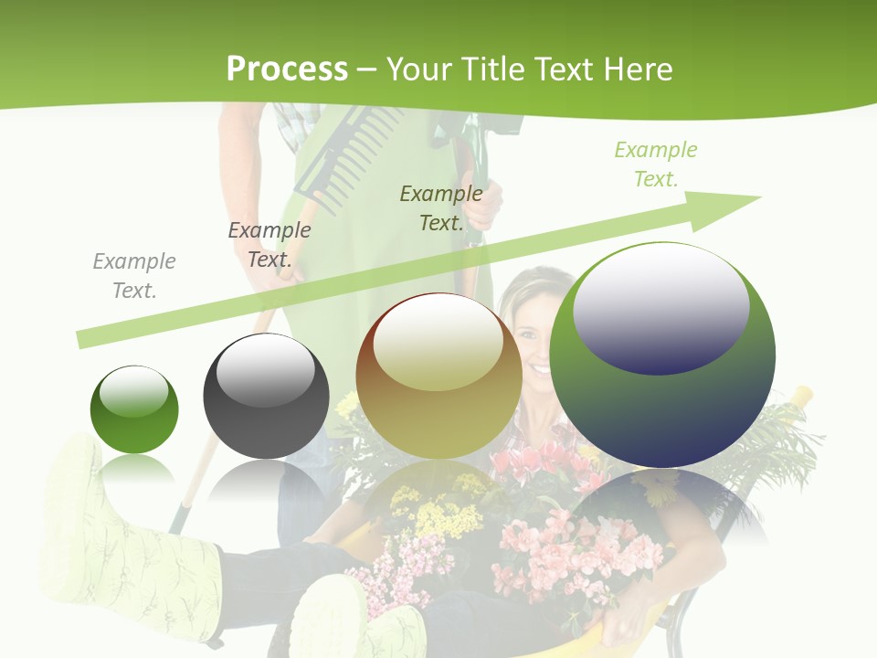 Wheelbarrow People Natural PowerPoint Template