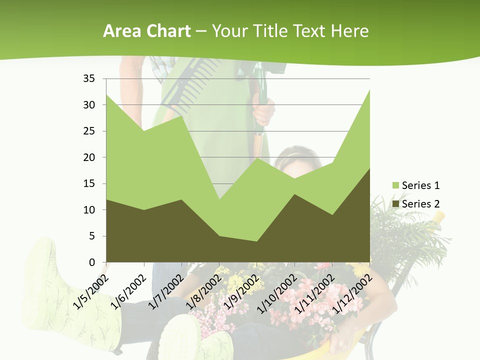 Wheelbarrow People Natural PowerPoint Template