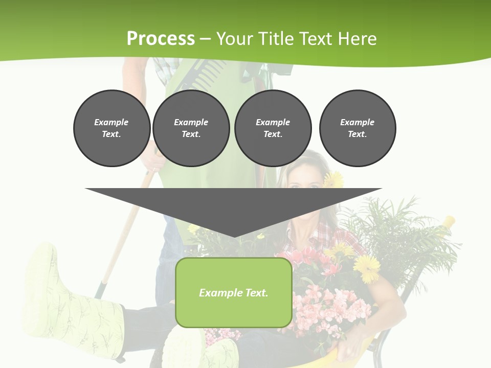 Wheelbarrow People Natural PowerPoint Template