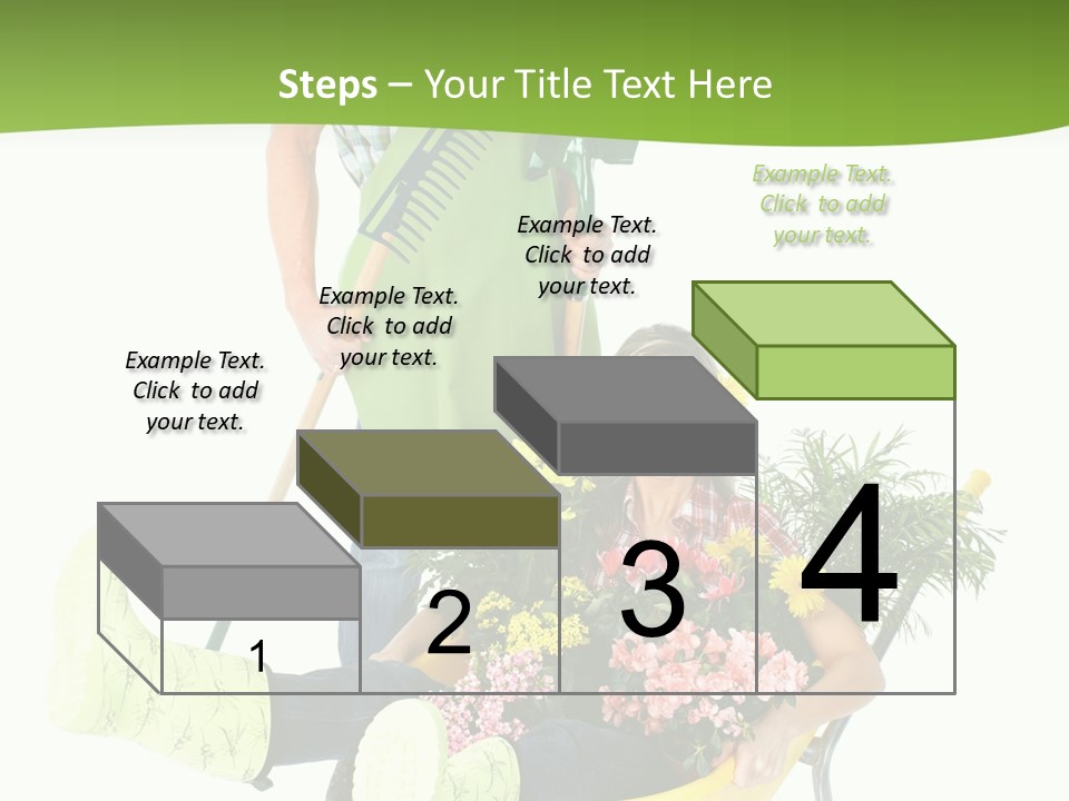 Wheelbarrow People Natural PowerPoint Template