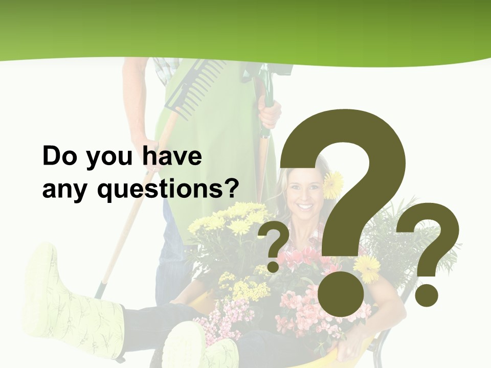 Wheelbarrow People Natural PowerPoint Template