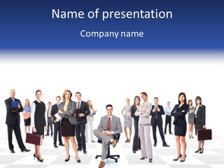 Manager Team Large PowerPoint Template