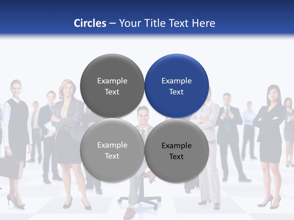 Manager Team Large PowerPoint Template