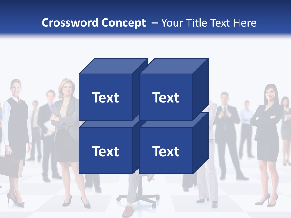 Manager Team Large PowerPoint Template