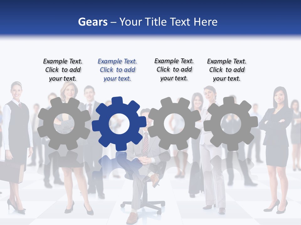 Manager Team Large PowerPoint Template