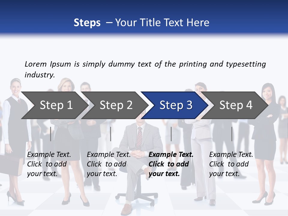 Manager Team Large PowerPoint Template