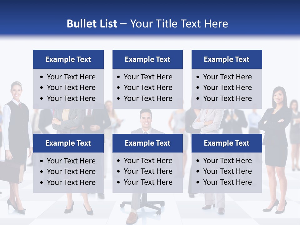 Manager Team Large PowerPoint Template