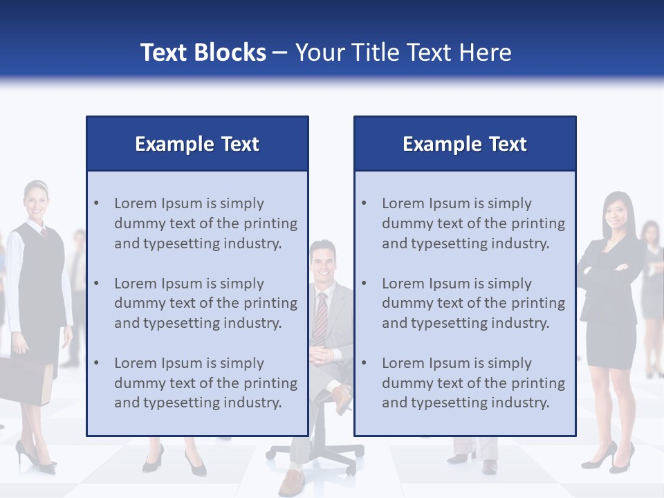 Manager Team Large PowerPoint Template