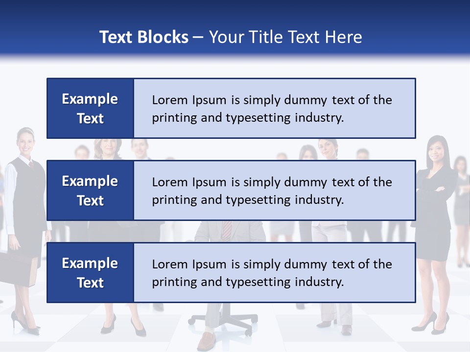Manager Team Large PowerPoint Template