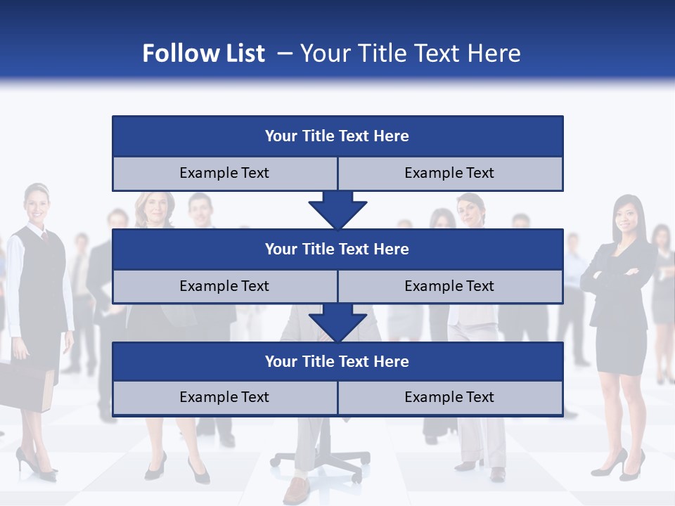 Manager Team Large PowerPoint Template