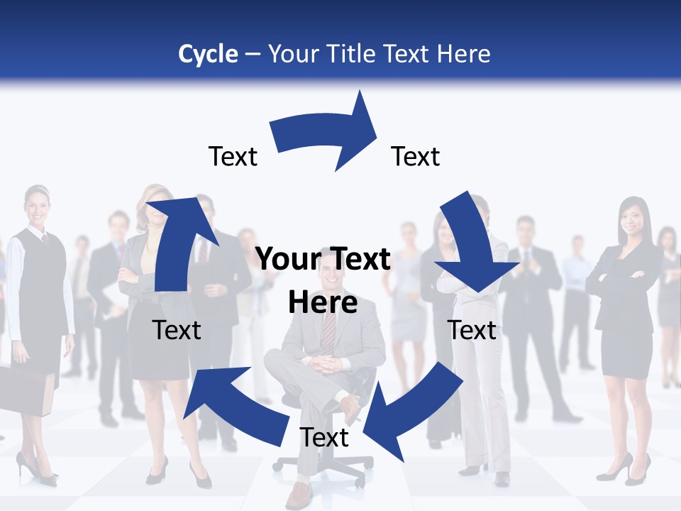 Manager Team Large PowerPoint Template